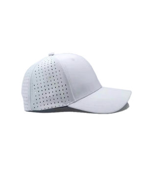 Travel under baseball cap and backpack, clear sky