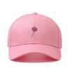 A pink baseball cap that will bring you luck